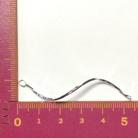 【送料無料】（6個）角ウェーブスティック（シルバー） 3枚目の画像
