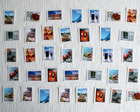たっぷり♪36枚入り切手風のオリジナルシール 4枚目の画像
