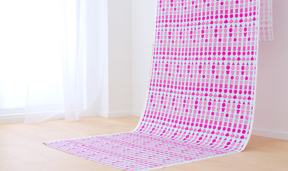 nunocoto fabric：biscuit（ビスケット）／ピンク 4枚目の画像