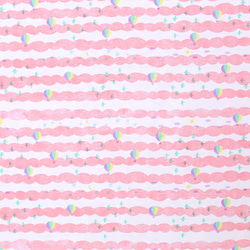 nunocoto fabric：sora（空）／ピンク 4枚目の画像