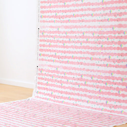 nunocoto fabric：sora（空）／ピンク 5枚目の画像