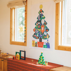 【別ページにて販売】クリスマスツリータペストリー【すごろくリスマス】（小）：tupera tupera ツペラ ツペラ 6枚目の画像