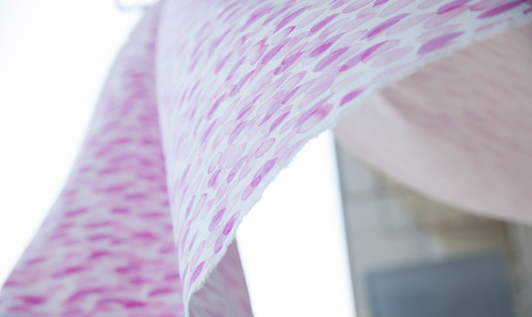 nunocoto fabric：potapota（ポタポタ）／ピンク 3枚目の画像