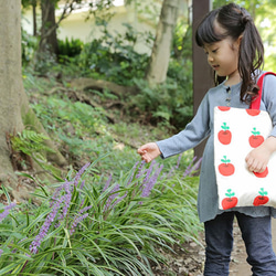 １mで作れる入園入学グッズ４点 手作りキット：ringonomori／レッド 5枚目の画像