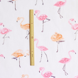 nunocoto fabric：flamingo（ピンク） 2枚目の画像