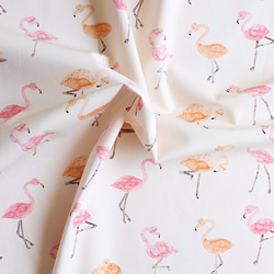 nunocoto fabric：flamingo（ピンク） 3枚目の画像