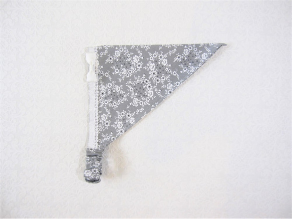 【お子様用】銀の森”ブラン” フィット＆フレア♥エプロン ＆三角巾 6枚目の画像