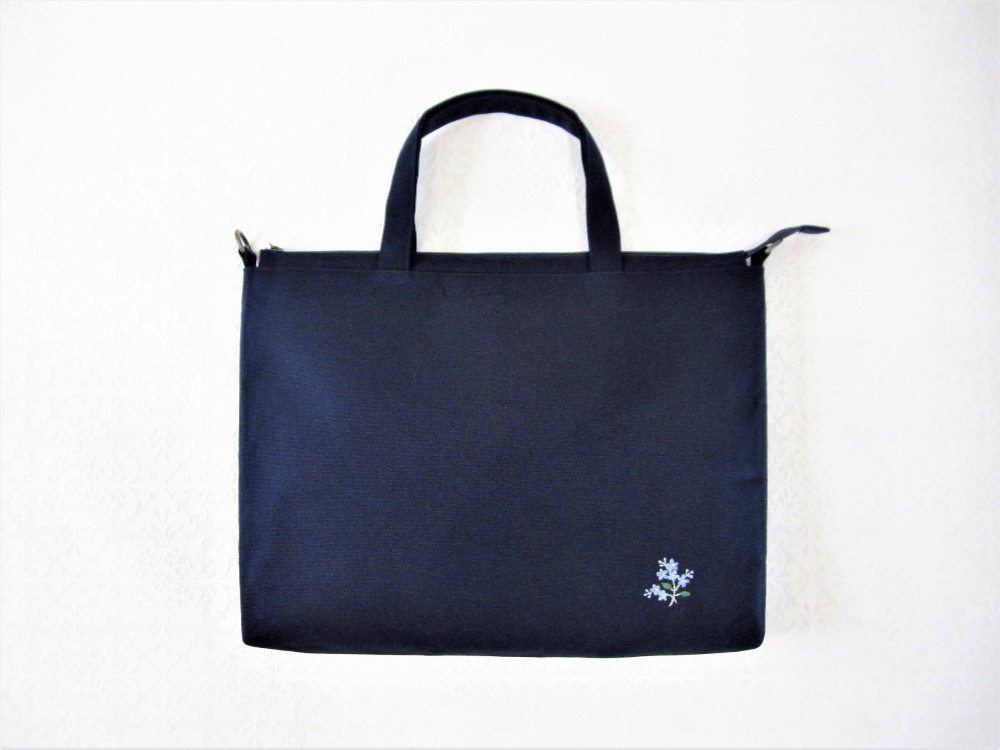 刺繍が選べる♪マチ付き(中)サブバッグ（受注生産）