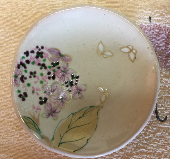 「紫陽花」豆皿5枚セット 2枚目の画像