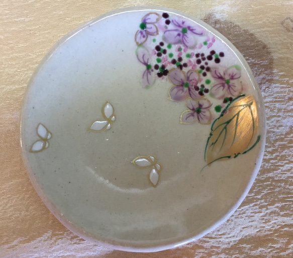 「紫陽花」豆皿5枚セット 5枚目の画像
