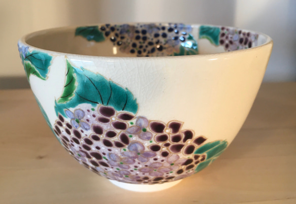 抹茶碗「紫陽花」 2枚目の画像