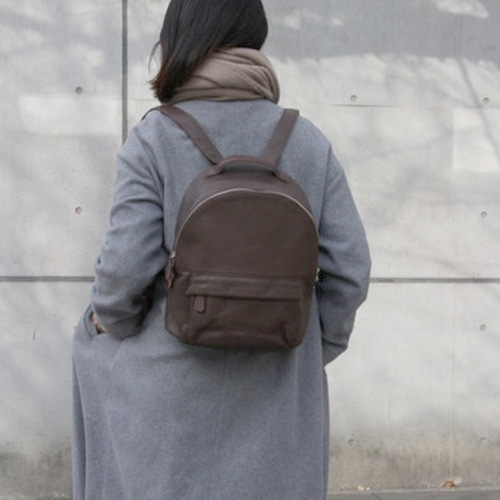 レザー ブラウン リュックサック 楽天市場】【リュック 本革】日本製 ヌメ革 シュリンクレザー