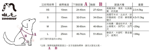 zoomur啾毛【莓好| Berry Family 汪好用背帶-XS】 胸背帶 寵物用品 第4張的照片