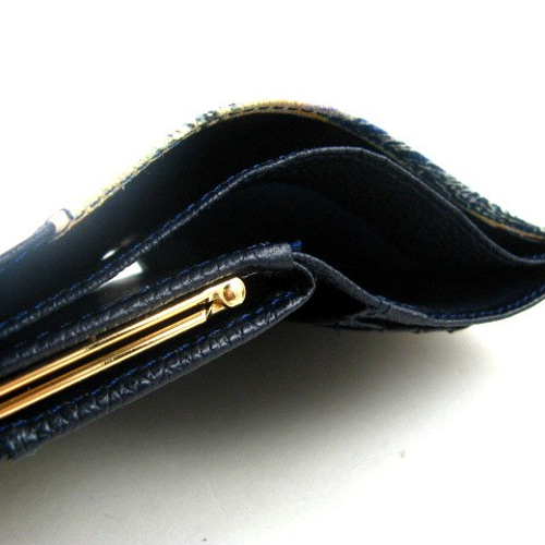 江戸美袋 うさぎ 口金二つ折り財布 二つ折り財布 edominagi