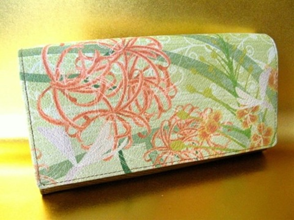 彼岸花 L字ファスナー長財布 長財布 edominagi-tanakako 通販｜Creema  