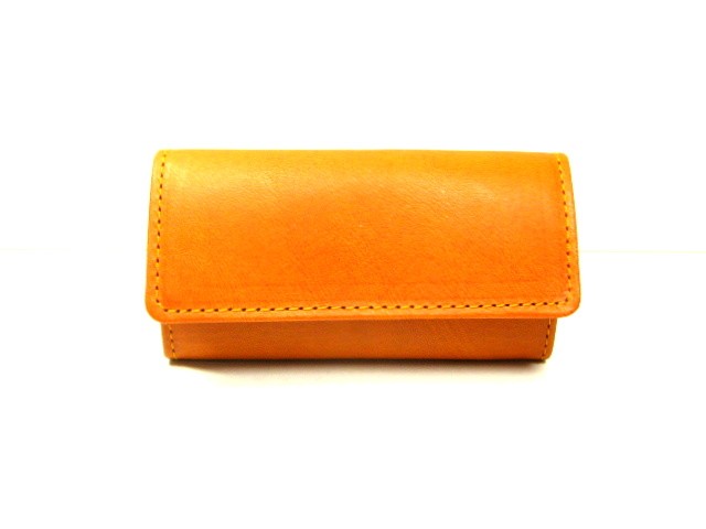 キーケース　アリゾナ革（イタリア産牛革）　キャメル