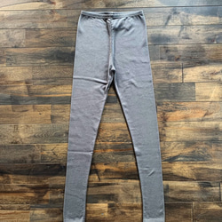 feather cotton®︎10分丈レギンス / ミディアムグレー 2枚目の画像
