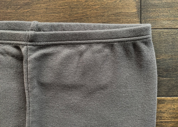 feather cotton®︎10分丈レギンス / ミディアムグレー 4枚目の画像