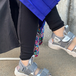 feather cotton®︎10分丈レギンス / ミディアムグレー 8枚目の画像