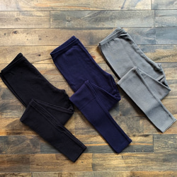 feather cotton®︎10分丈レギンス / ミディアムグレー 6枚目の画像