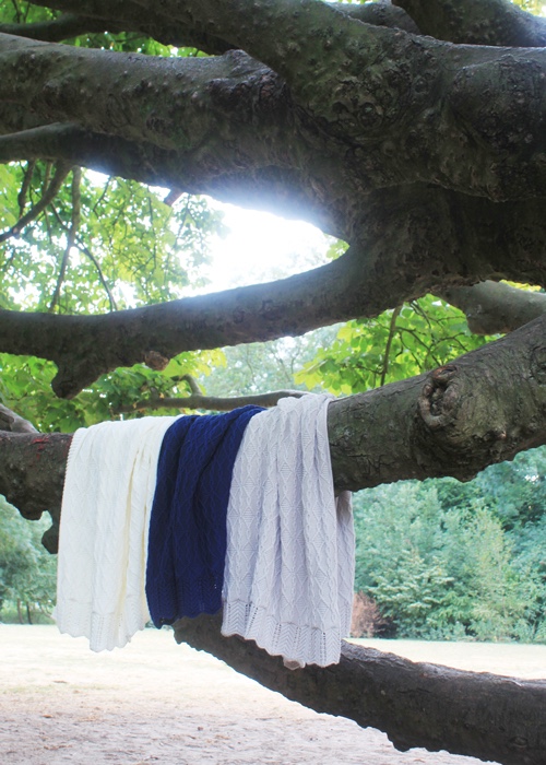 feather cotton®のブランケット / weekend 03 white Lサイズ