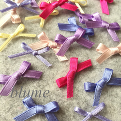 数量限定【金具無タイプ】Mix ribbon   ”pansy” 2枚目の画像