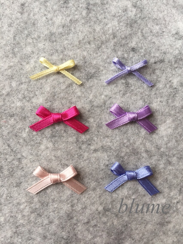 数量限定【金具無タイプ】Mix ribbon   ”pansy” 3枚目の画像