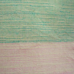 手織り♡虹色エプロン♡ロング（白） 5枚目の画像