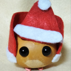 クリスマスプレゼント あなたをいやすかわいい　ミニひょうたんのサンタ 2枚目の画像