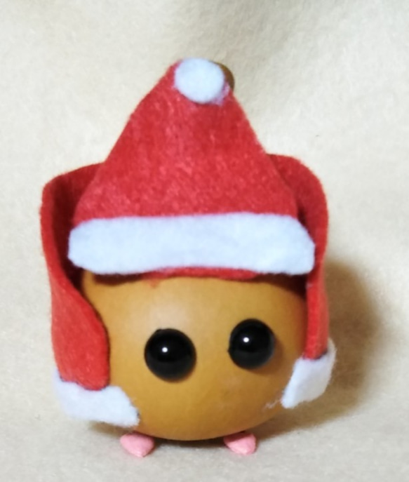 クリスマスプレゼント あなたをいやすかわいい　ミニひょうたんのサンタ 4枚目の画像