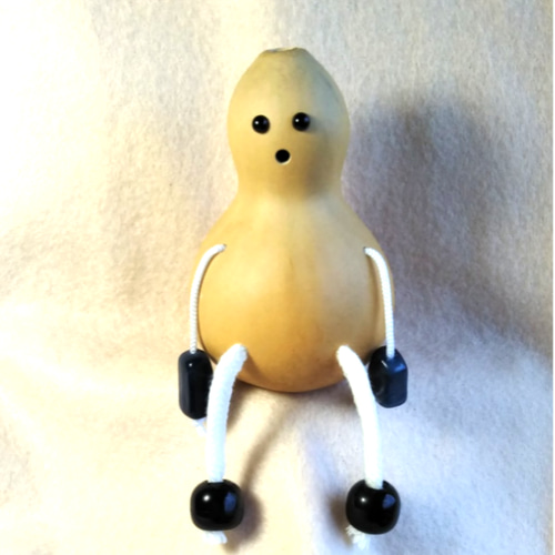 本棚に座れる かわいいひょうたん人形 その他置物 かわいいひょうたん