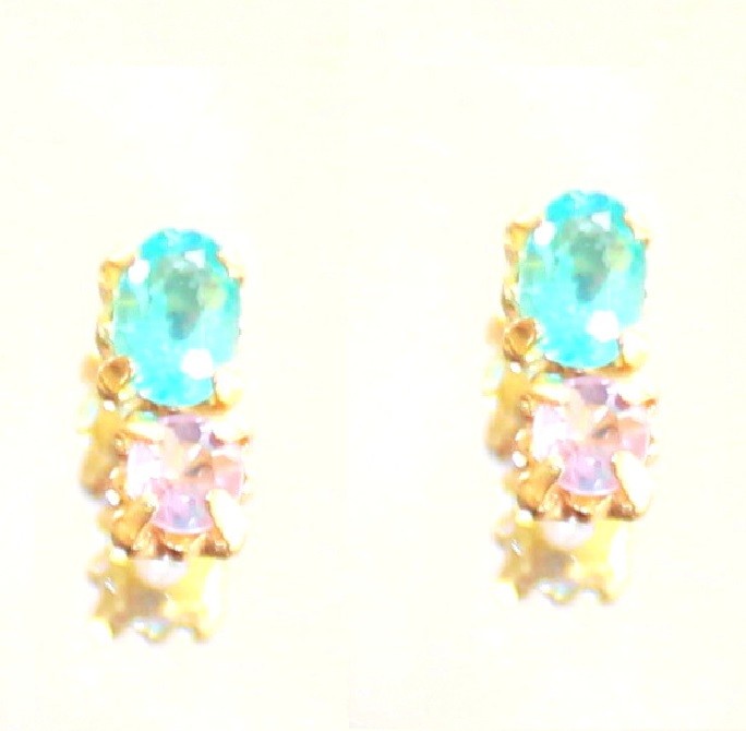 Apatite & Spinel Earrings