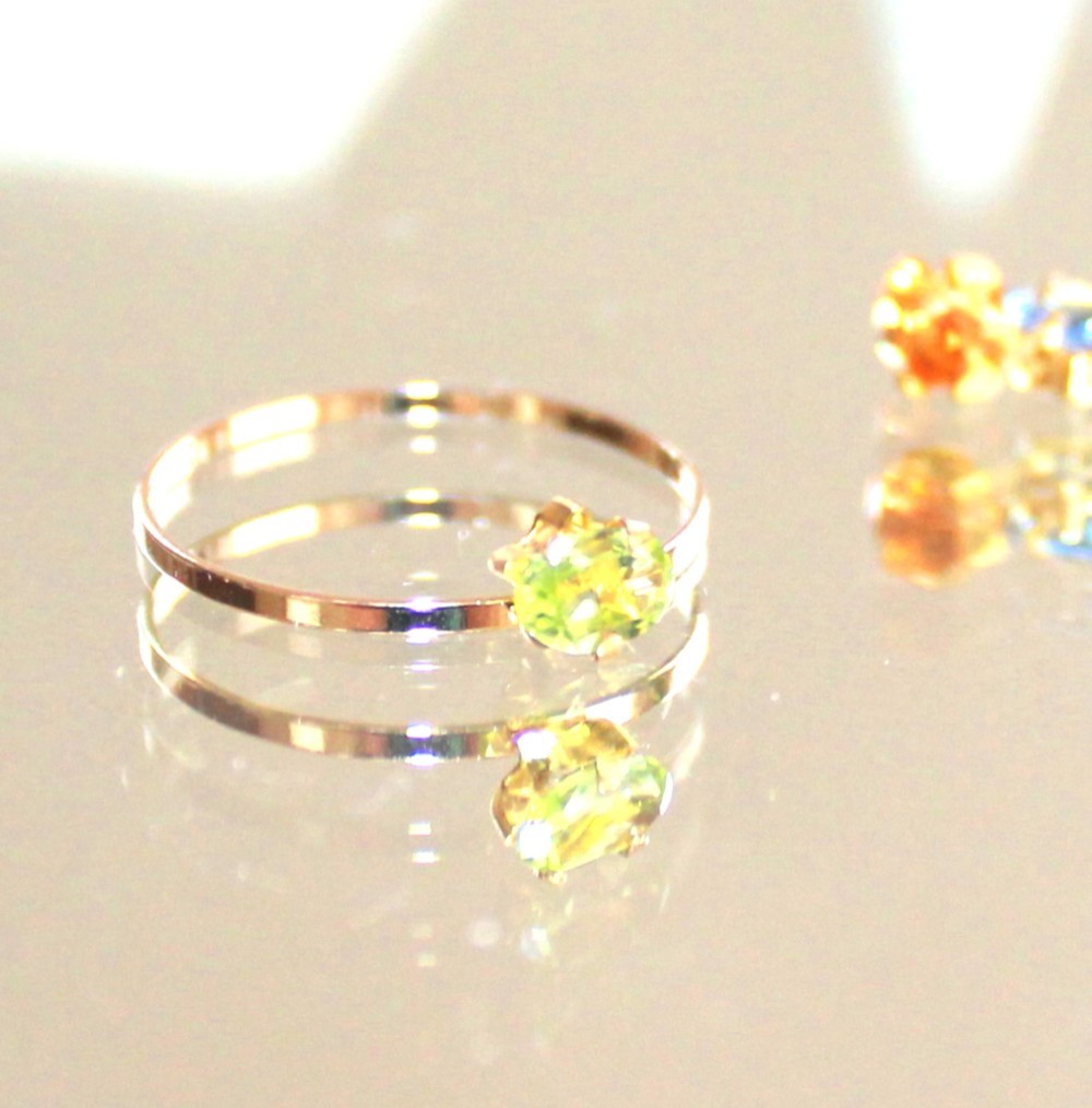 - aki no mikaku - k10 Peridot Ring