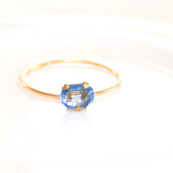 - deep blue - Non-heating Sapphire k18 Ring 3枚目の画像