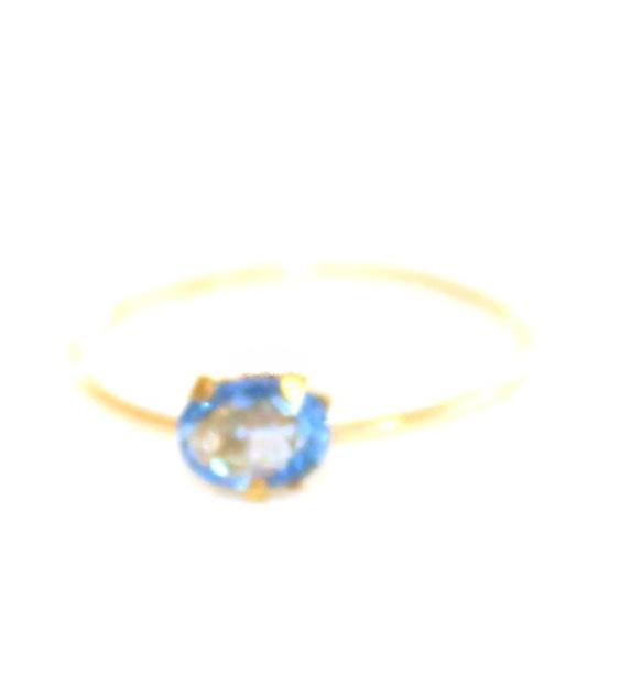 - mizuiro no ishi - Ceylon Blue Sapphire k10 Ring 2枚目の画像
