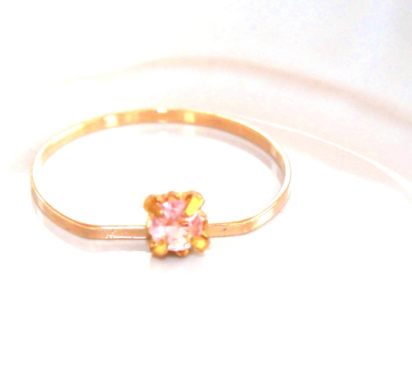 - rose sweet - Pink Spinel Ring 1枚目の画像