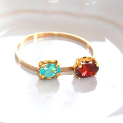 - kimoti ha haru - Paraiba & Garnet & Pink Diamond Earrings 4枚目の画像