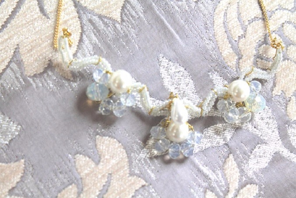 necklace白紫陽花 1枚目の画像