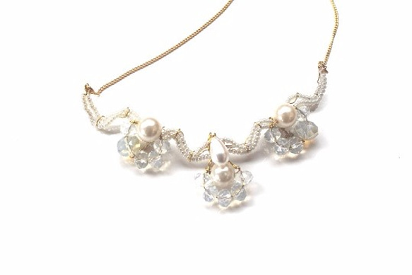 necklace白紫陽花 2枚目の画像