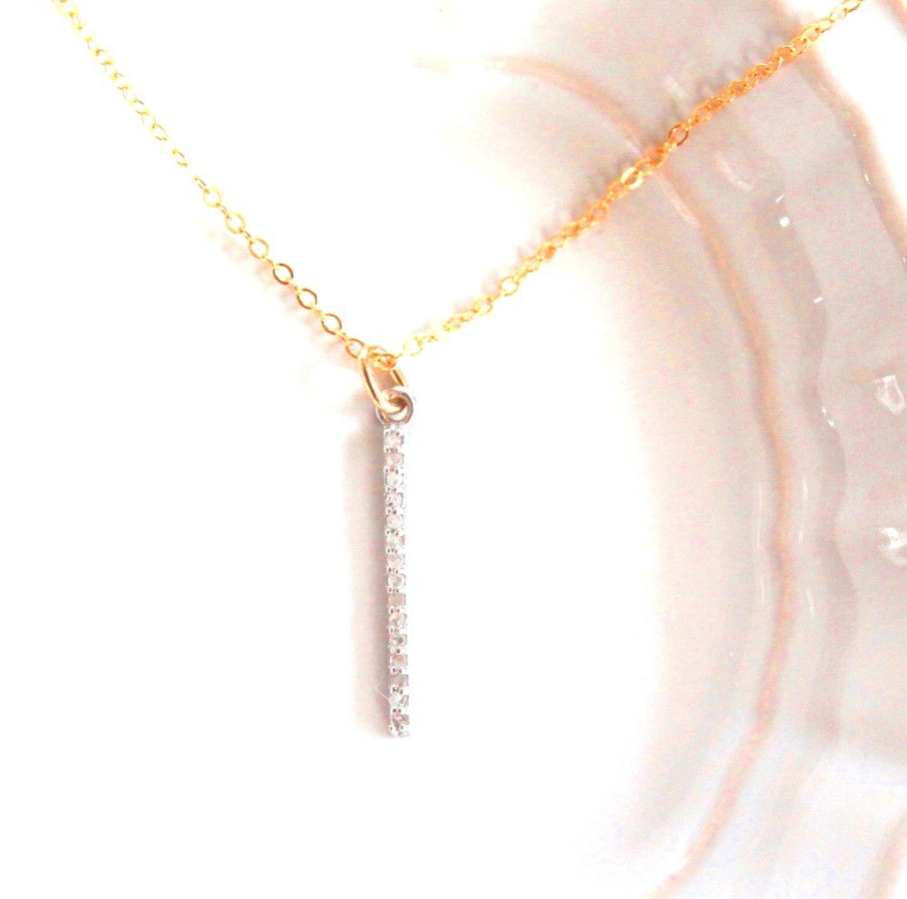 - dia - k18+SILVER925 Diamond Necklace