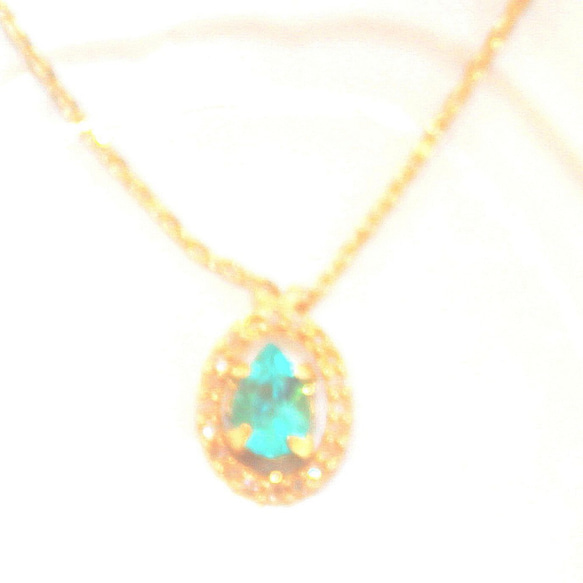 k18 + k18gp - paraiba - Paaraiba & Diamond Earrings 9枚目の画像