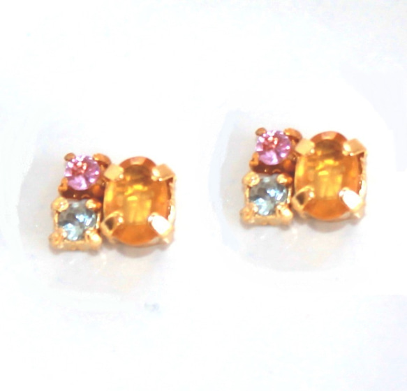 - amami - Yellow & Pink Sapphire & Aquamarine Necklace 3枚目の画像