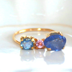 - kira - Pink Sapphire & Blue Sapphire Ring 3枚目の画像