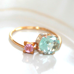 - aqua - Pink Sapphire & Topaz Earrings 8枚目の画像