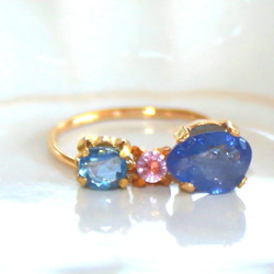 - blue ribon - Tanzanite & Pink & Blue Sapphire Necklace 8枚目の画像