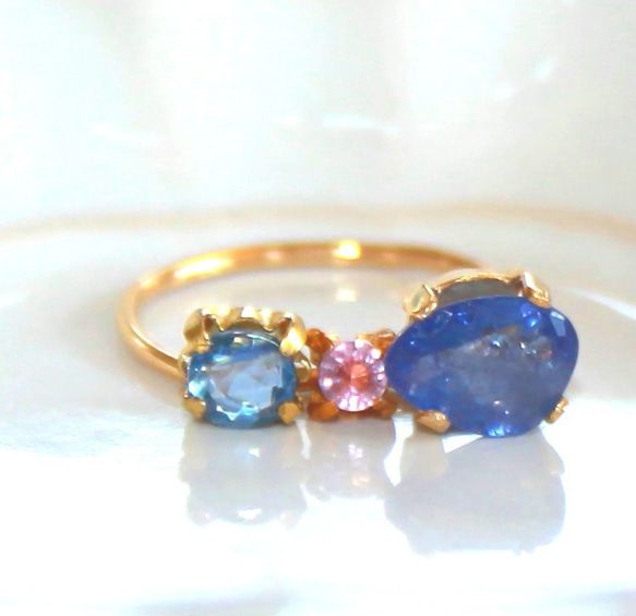 - blue ribon - Tanzanite & Pink & Blue Sapphire Necklace 8枚目の画像