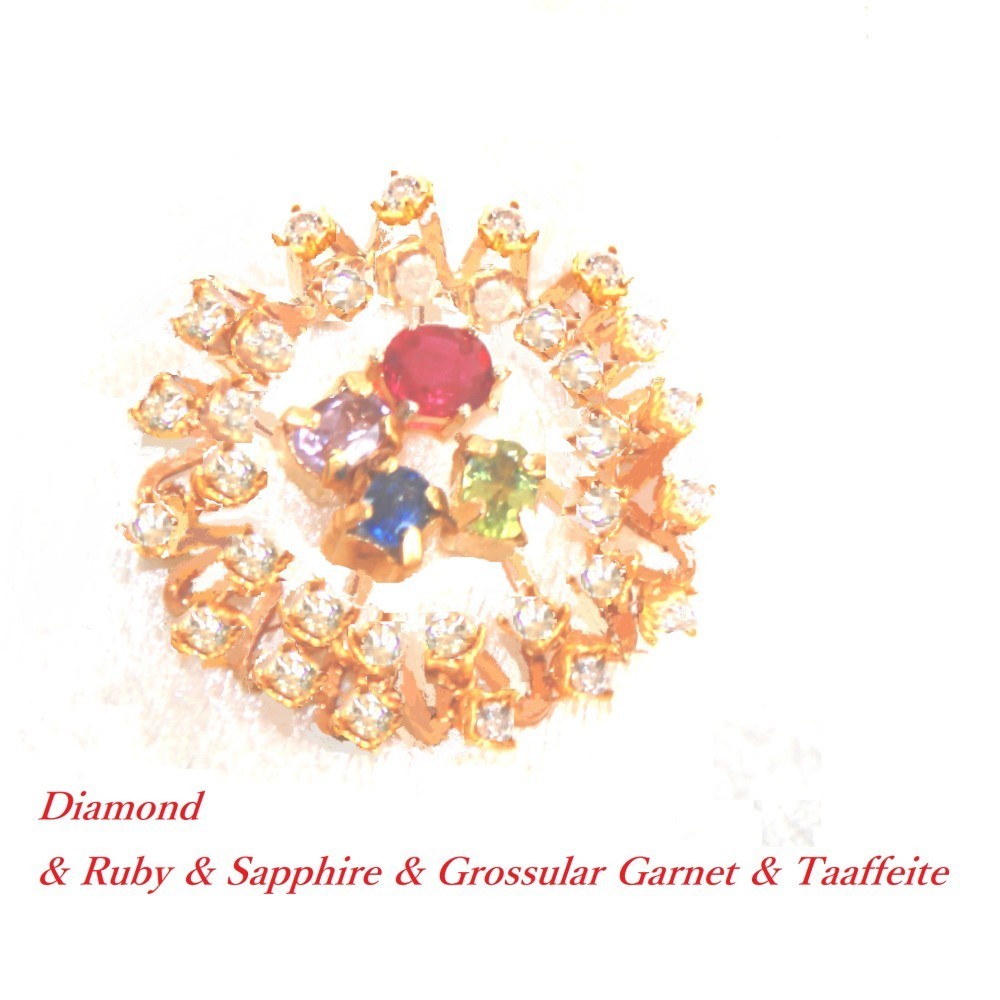 ☆説明文必読☆　②Taaffeite & Diamond Penndant Top or Brooch　最終ページ