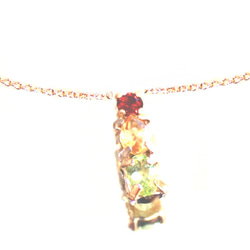 - golden autumn - Garnet & Citrine & Peridot Earrings 8枚目の画像