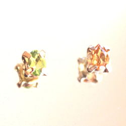 k18gp - golden autumn - Grossular Garnet &Ctrine Ring 3枚目の画像