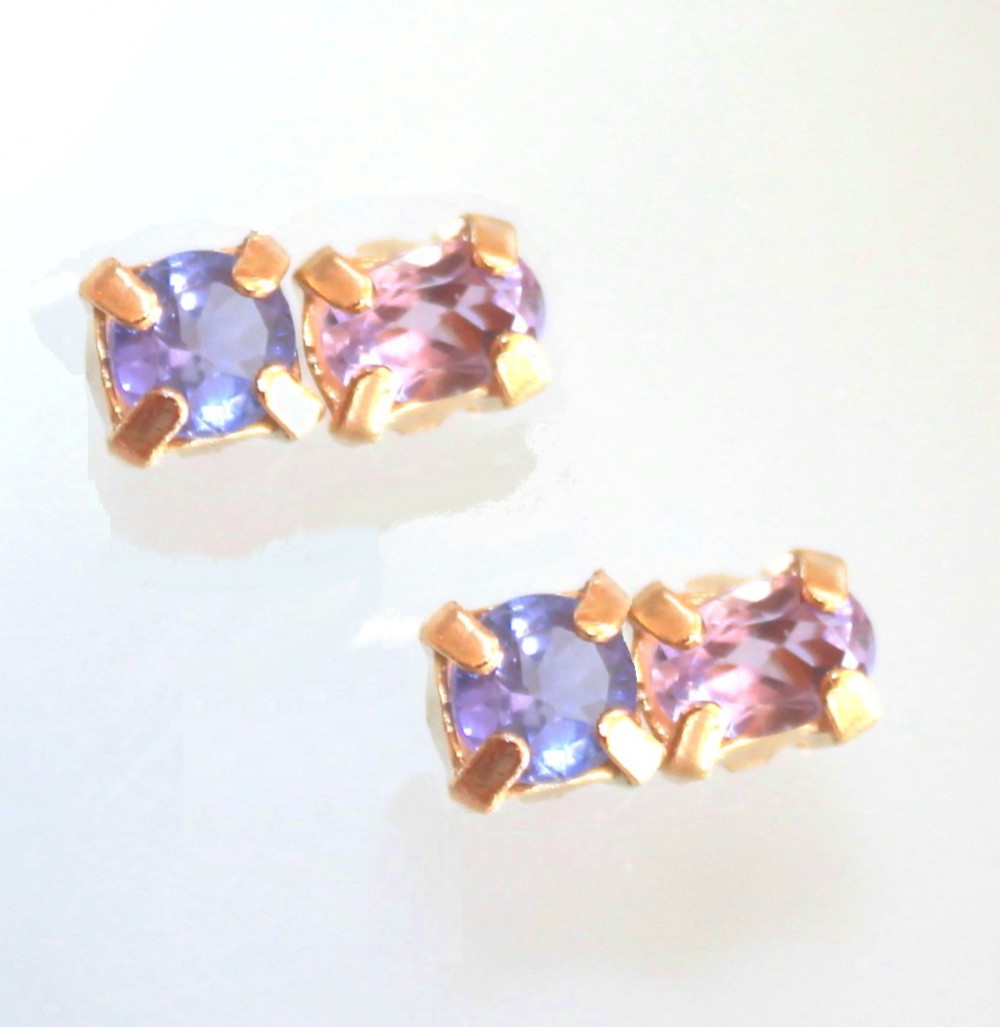 k10 + k18gp Tanzanite & Amethyst Ring